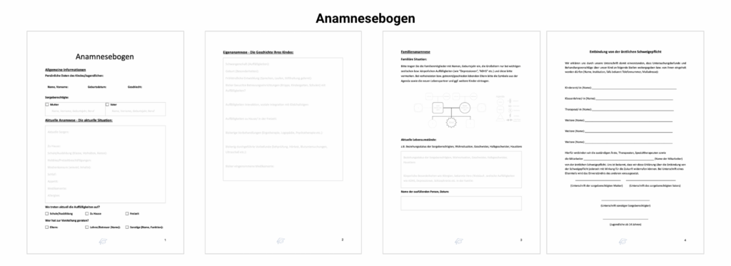 handouts anamnesebogen
